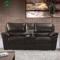 Chinese Top Grain Half Leather Living Room Sofa Chaise Sectional Leather Furniture